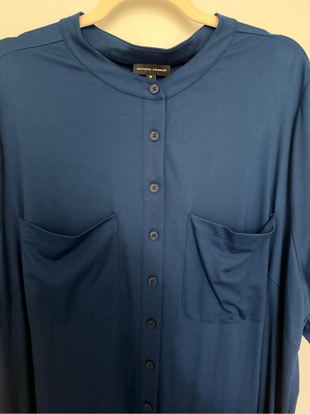 Universal Standard - Navy Blue Jumpsuit with Front Buttons